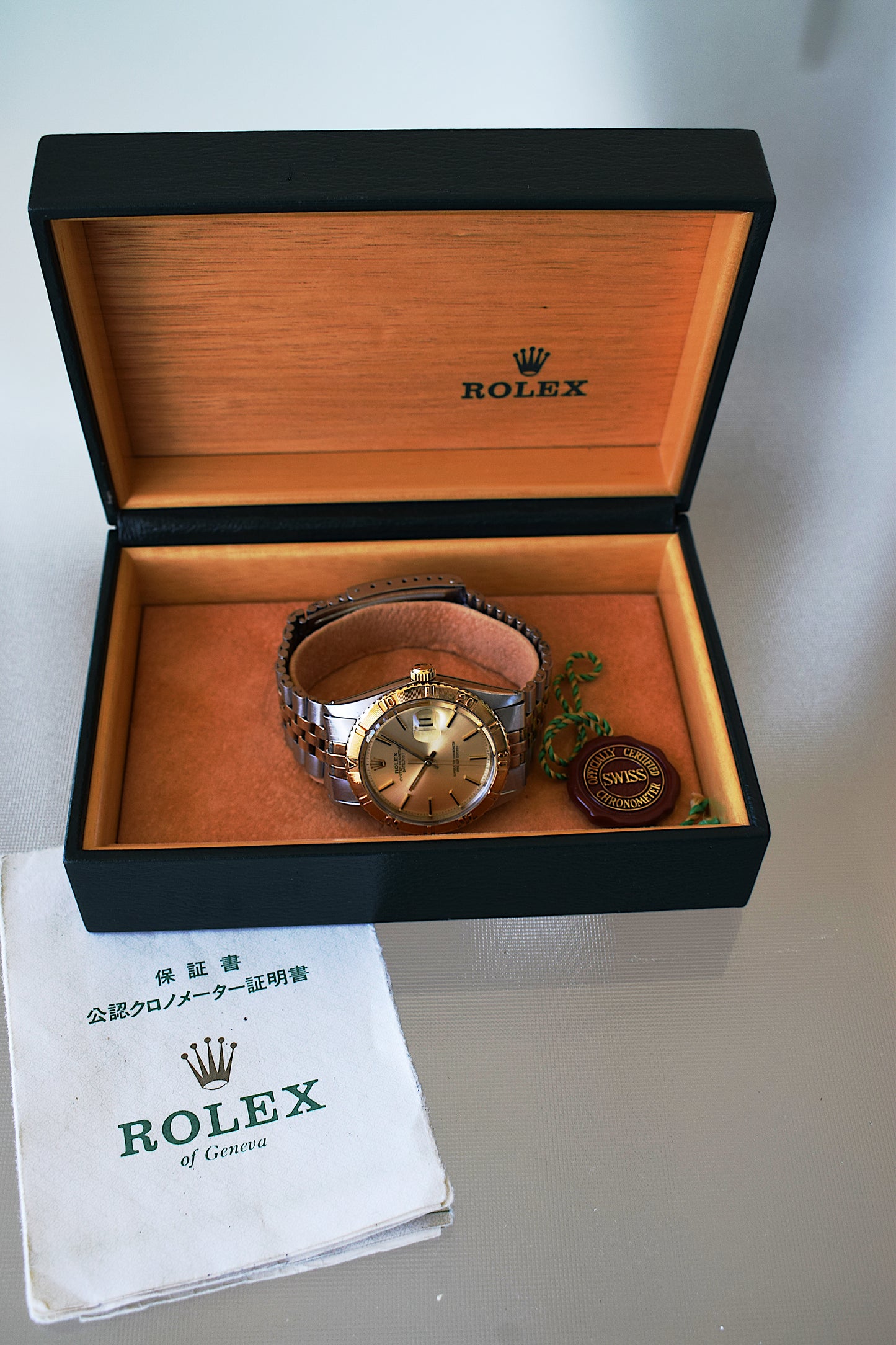 Rolex Datejust Turn-O-graph, caja y garantía