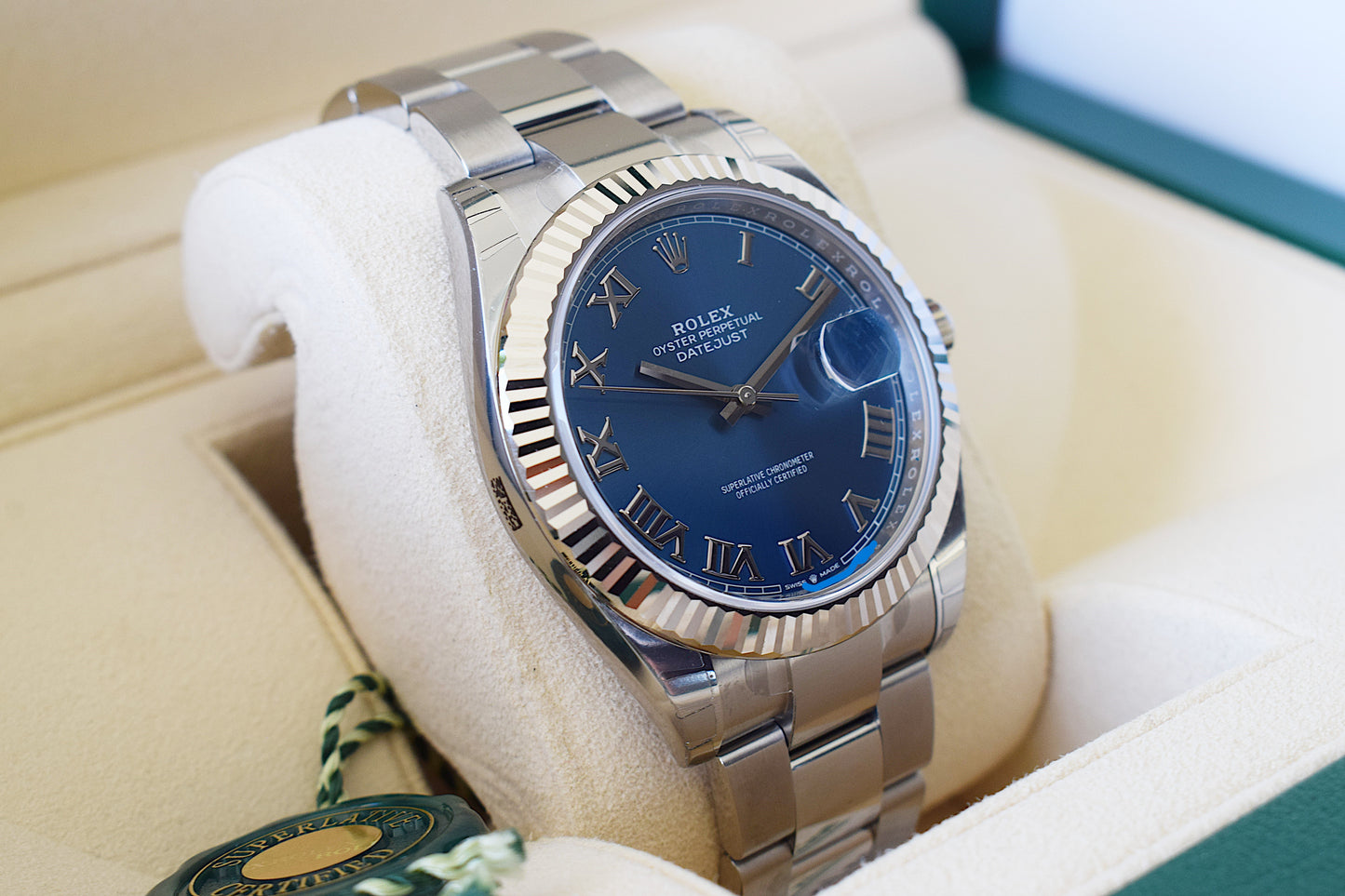 Rolex Datejust, con caja y garantía