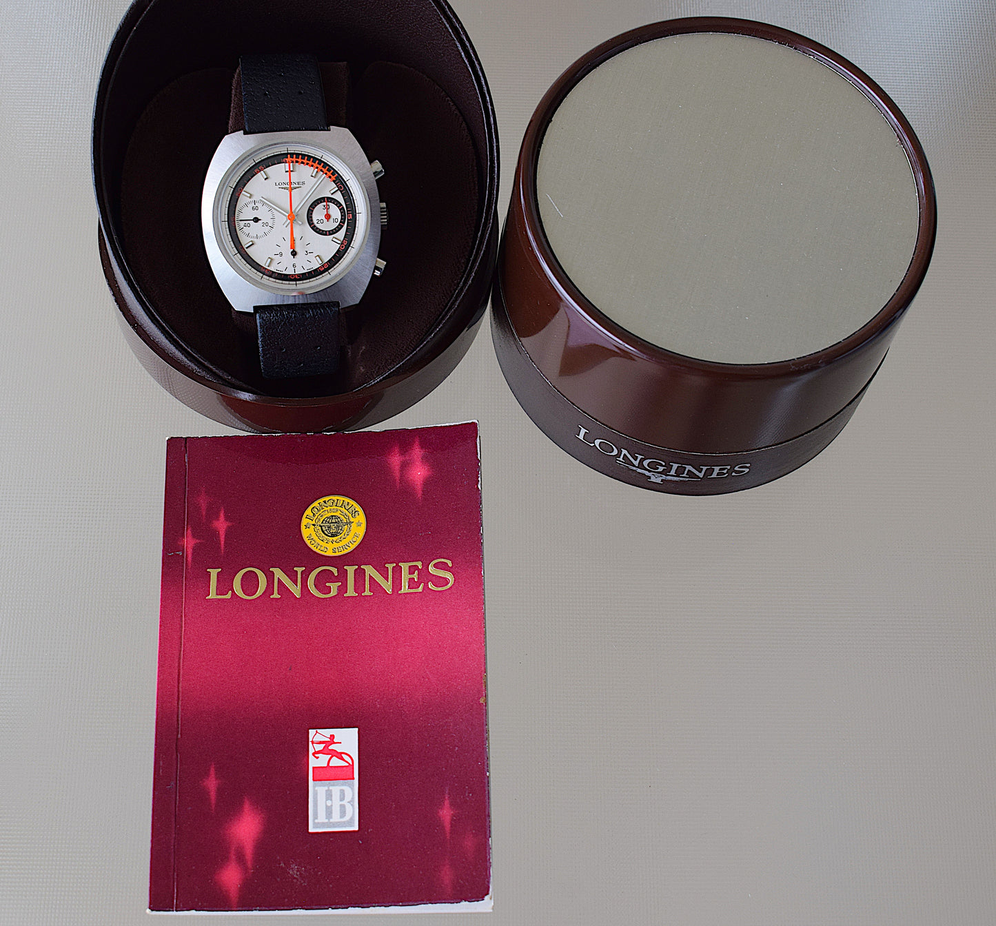 Longines Nonius Chronograph, con caja y garantía