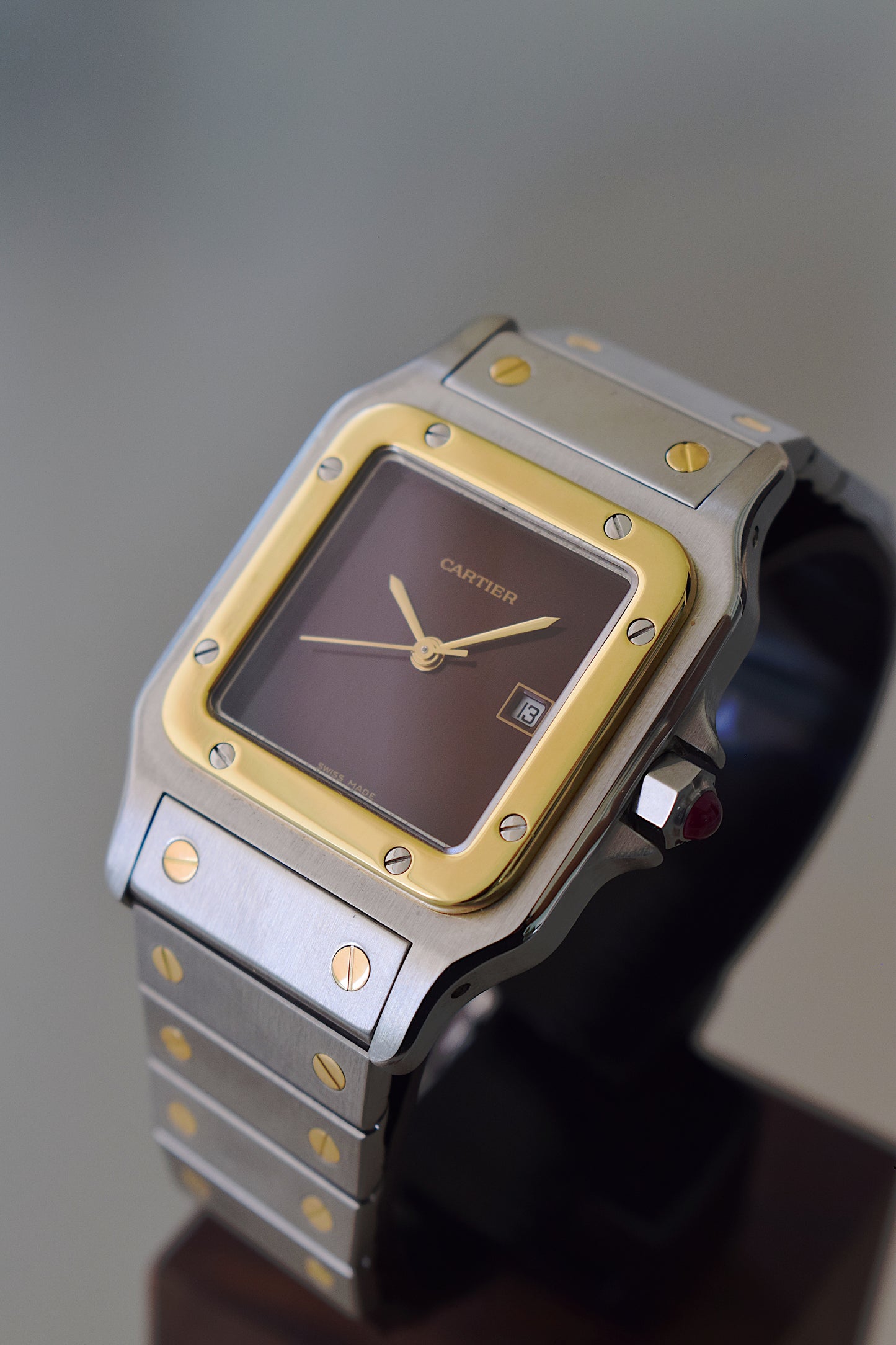 Cartier Santos 2961 Burgundy