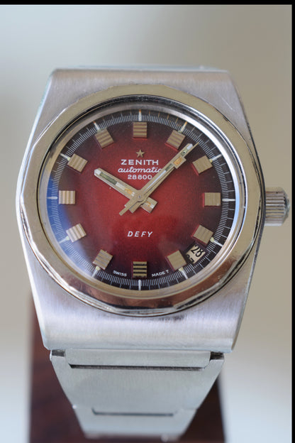 Zenith Defy A7682 esfera Burdeos