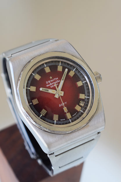 Zenith Defy A7682 esfera Burdeos