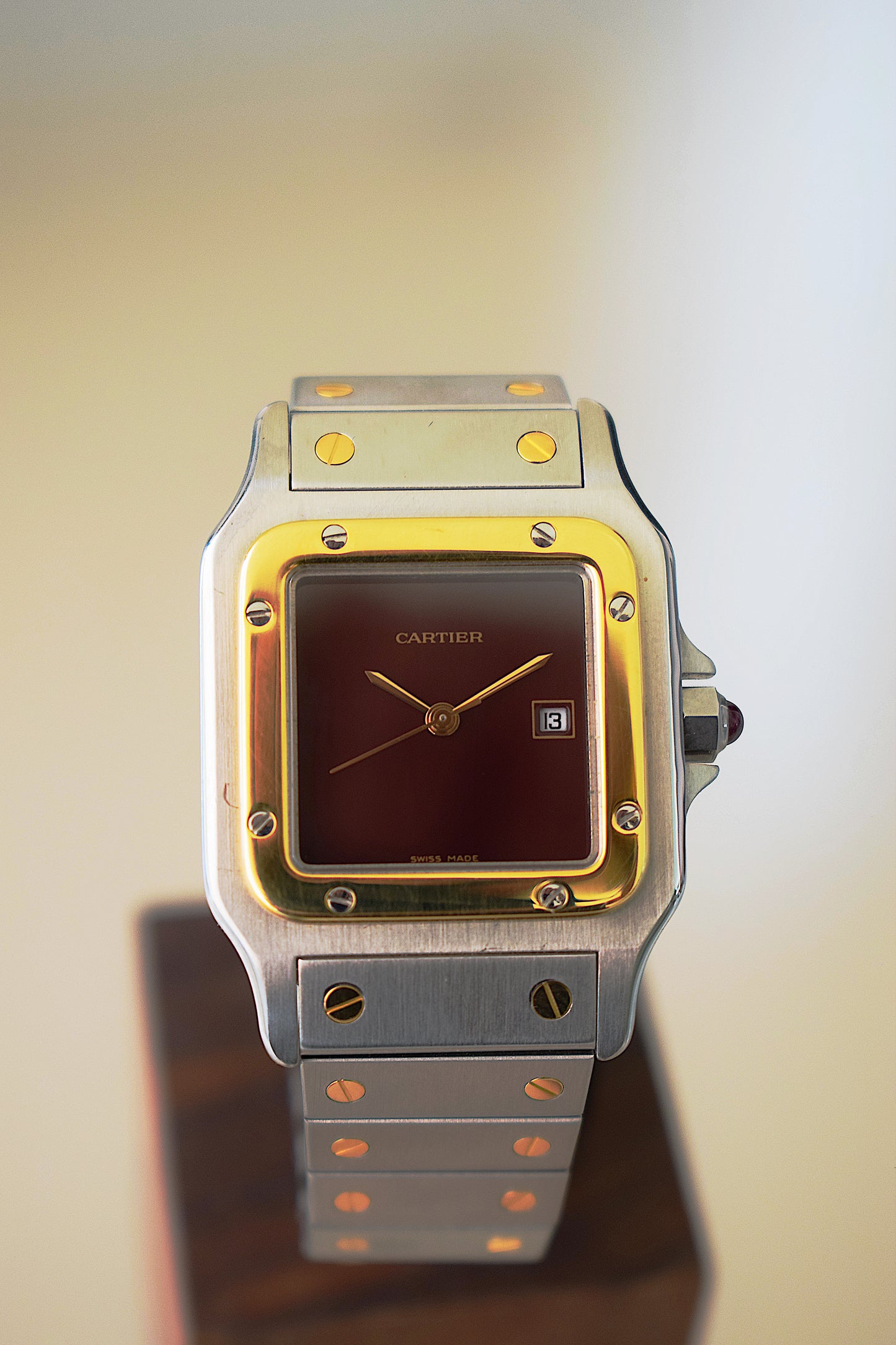 Cartier Santos 2961 Burgundy