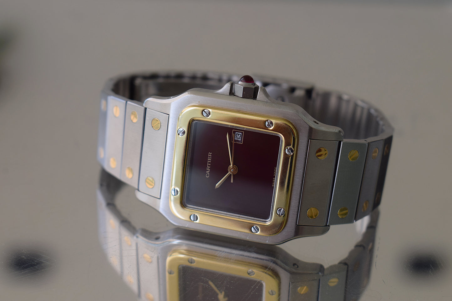 Cartier Santos 2961 Burgundy