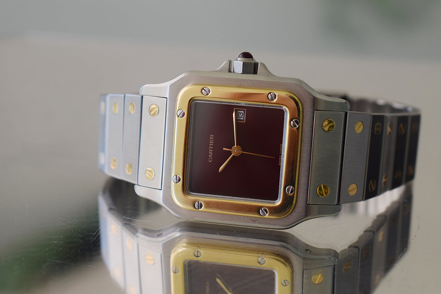 Cartier Santos 2961 Burgundy