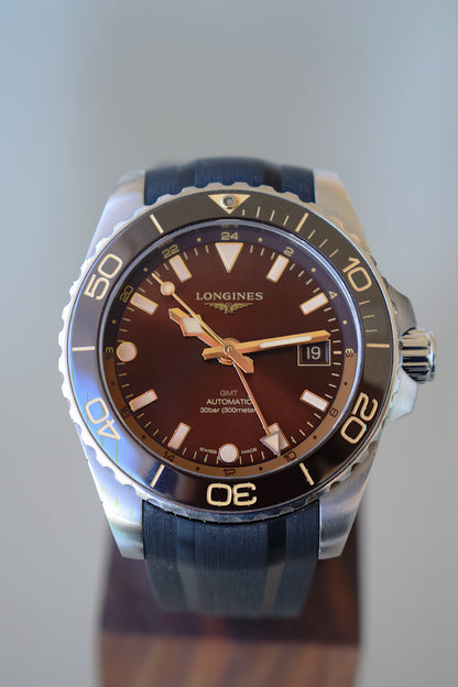 Longines Hydroconquest Gmt, Brown Dial, Full Set