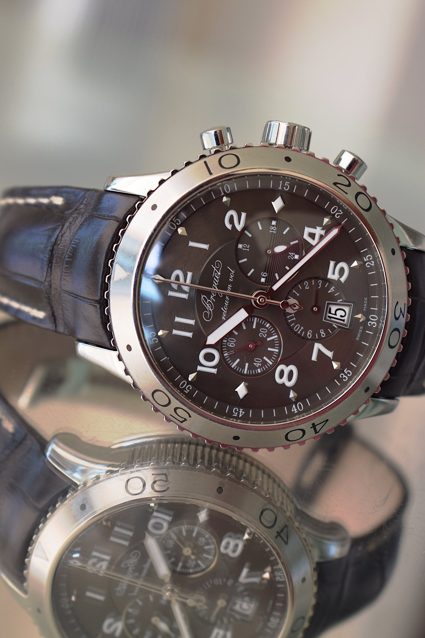 Breguet Flyback Type XXI, con garantía