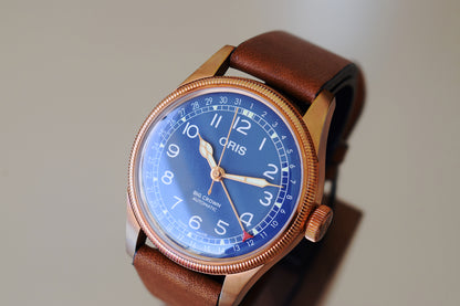 Oris Big Brown Pointer Date, Full Set, Nuevo