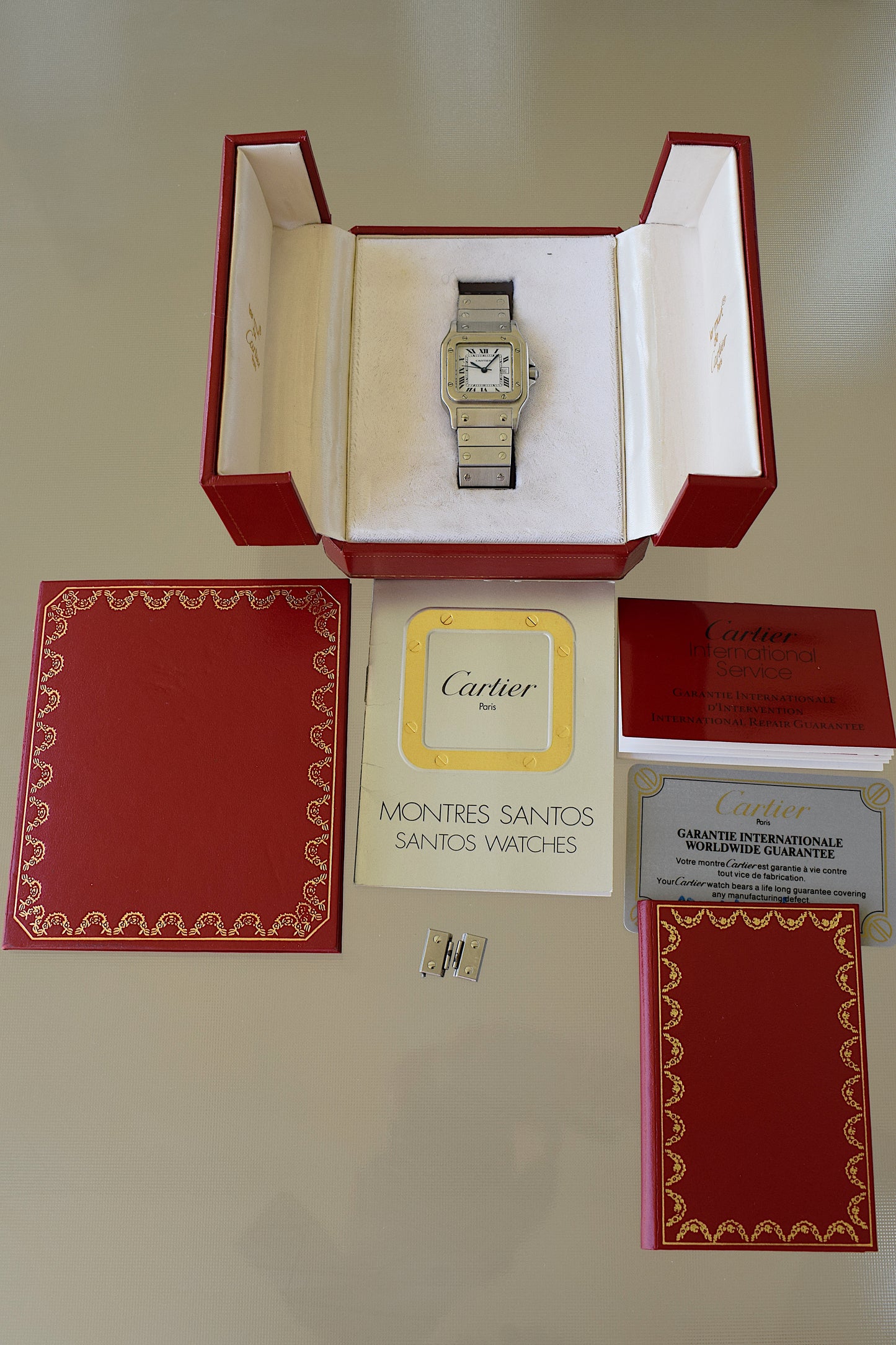 Cartier Santos 2960 Automático, Set Completo