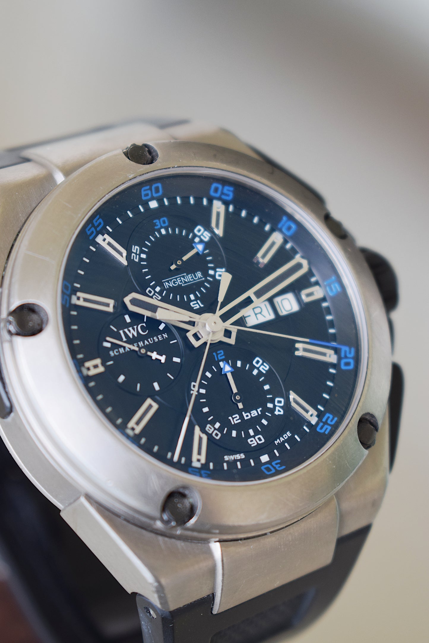 IWC Ingenieur Doble Chronograph Rattrapante, Full Set