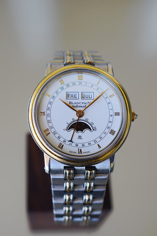 Blancpain Villeret Moonphase Triple Date, con papel