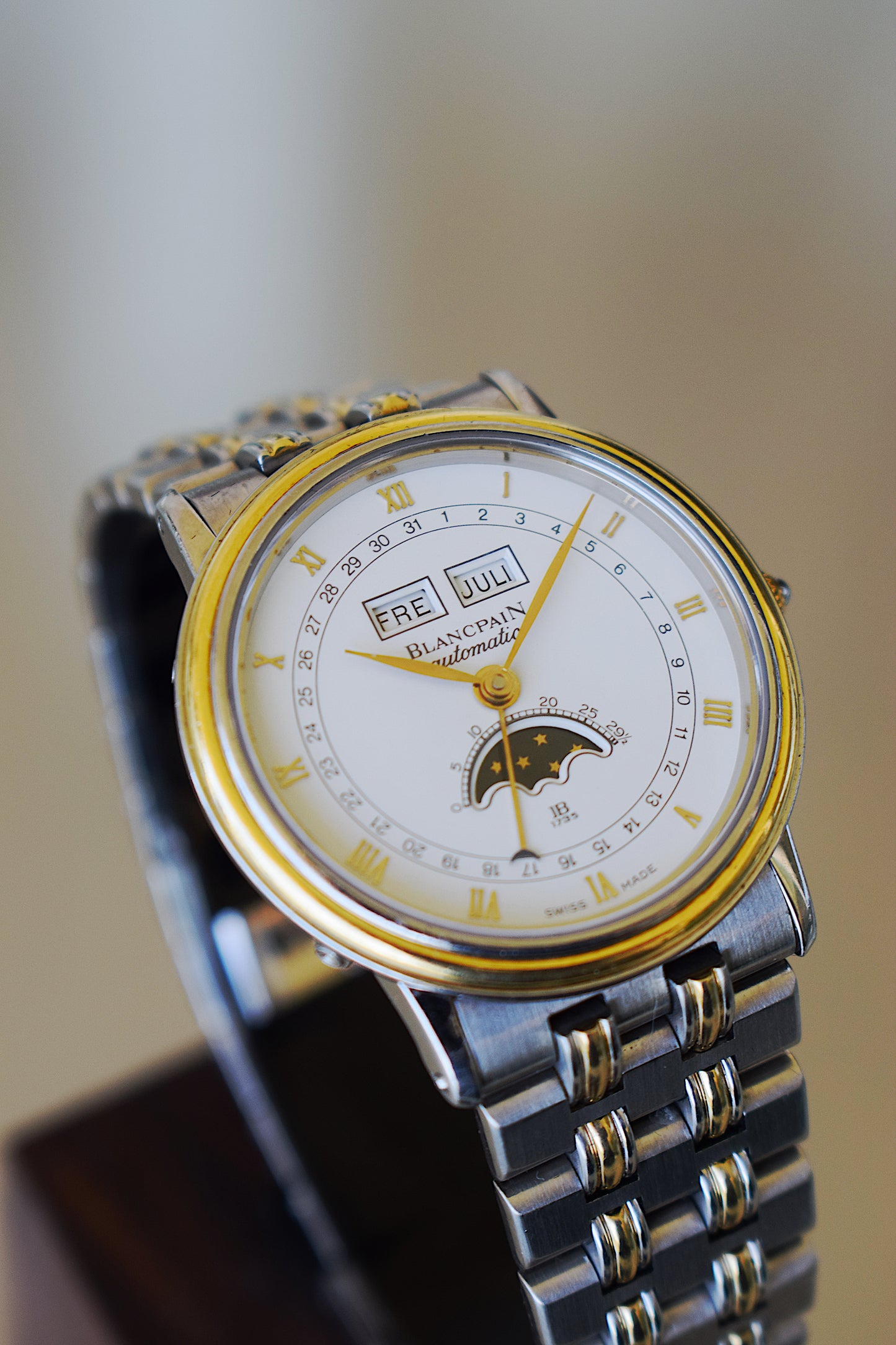 Blancpain Villeret Moonphase Triple Date, con papel