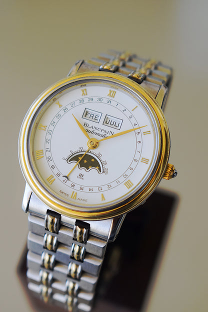 Blancpain Villeret Moonphase Triple Date, con papel