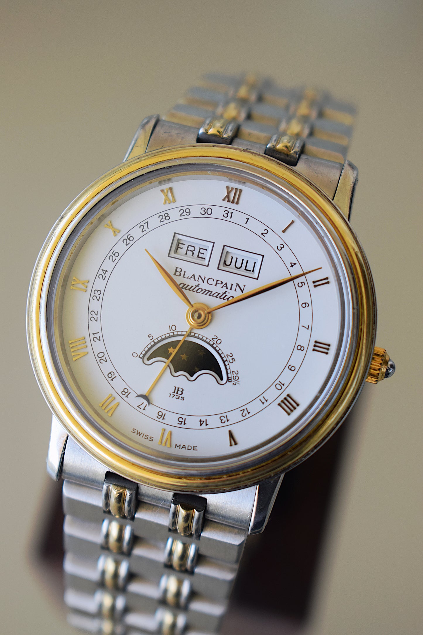 Blancpain Villeret Moonphase Triple Date, con papel