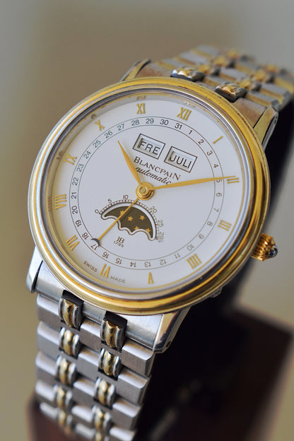 Blancpain Villeret Moonphase Triple Date, con papel
