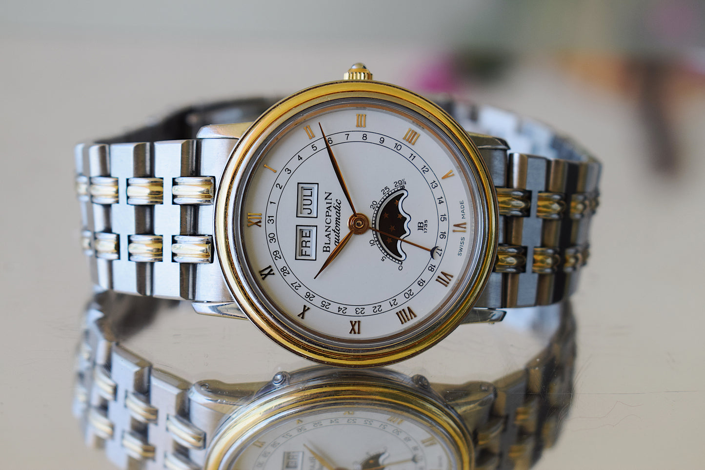 Blancpain Villeret Moonphase Triple Date, con papel