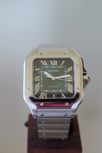 Cartier Santos WSSA0062 Green, Full Set
