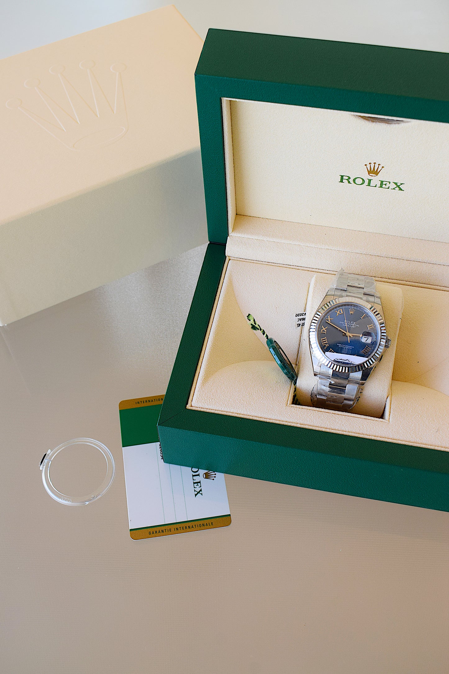 Rolex Datejust, con caja y garantía