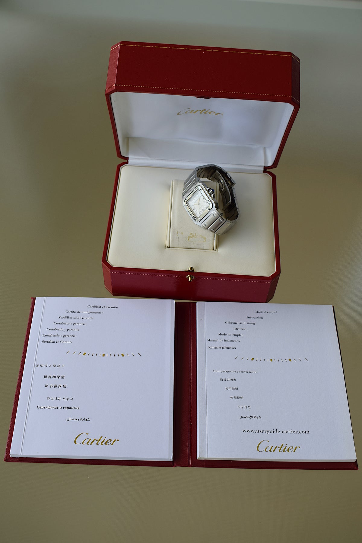 Cartier Santos 2319 Millennium dial, Full set