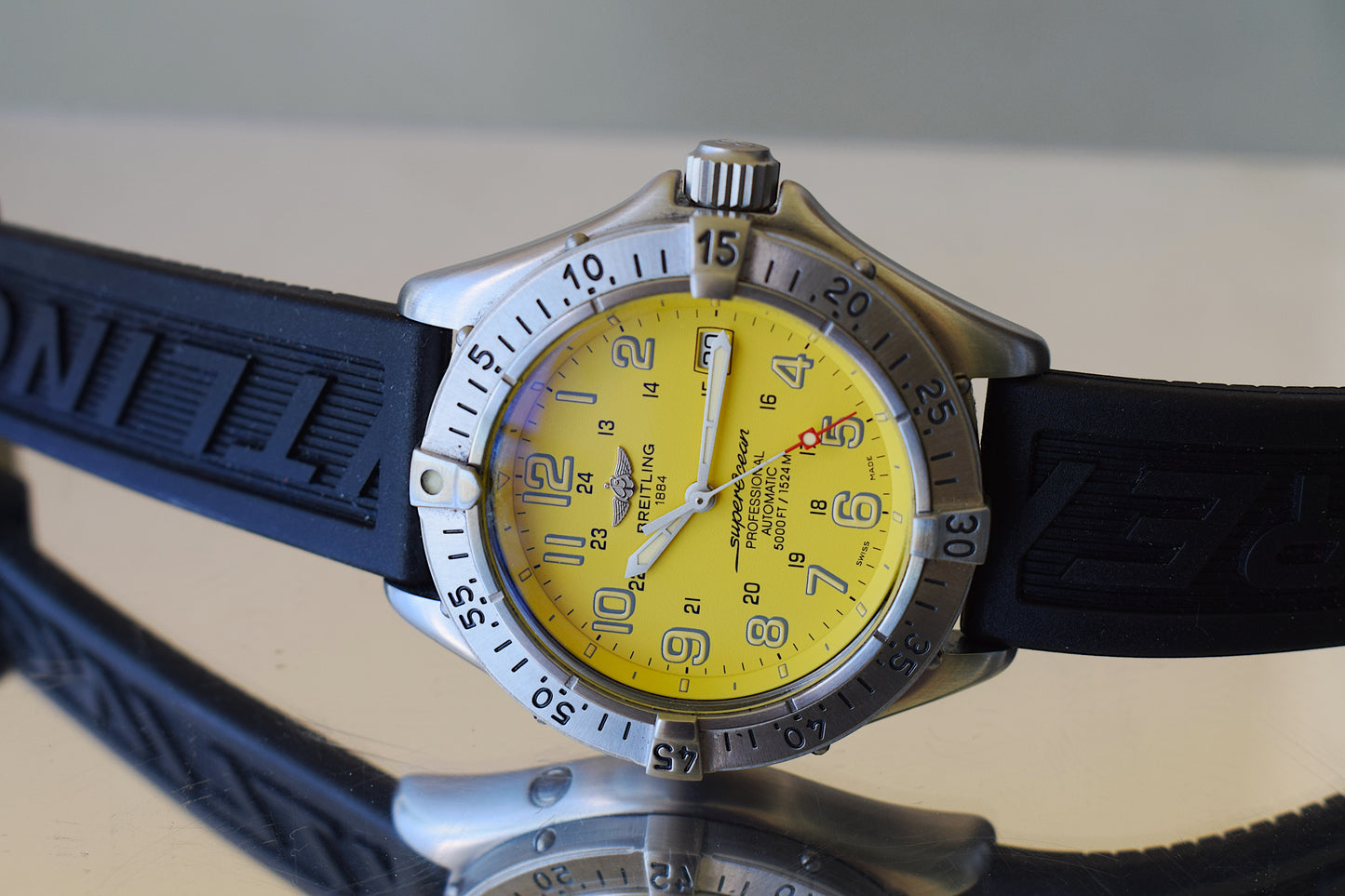 Breitling Superocean 5000 ft Automatic Yellow