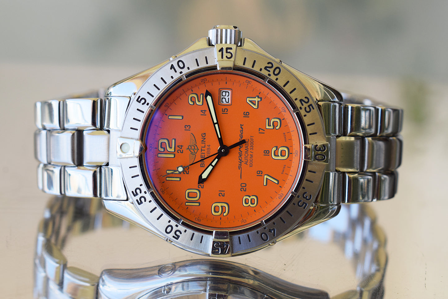 Breitling Superocean 1000 mt Automatic  Orange