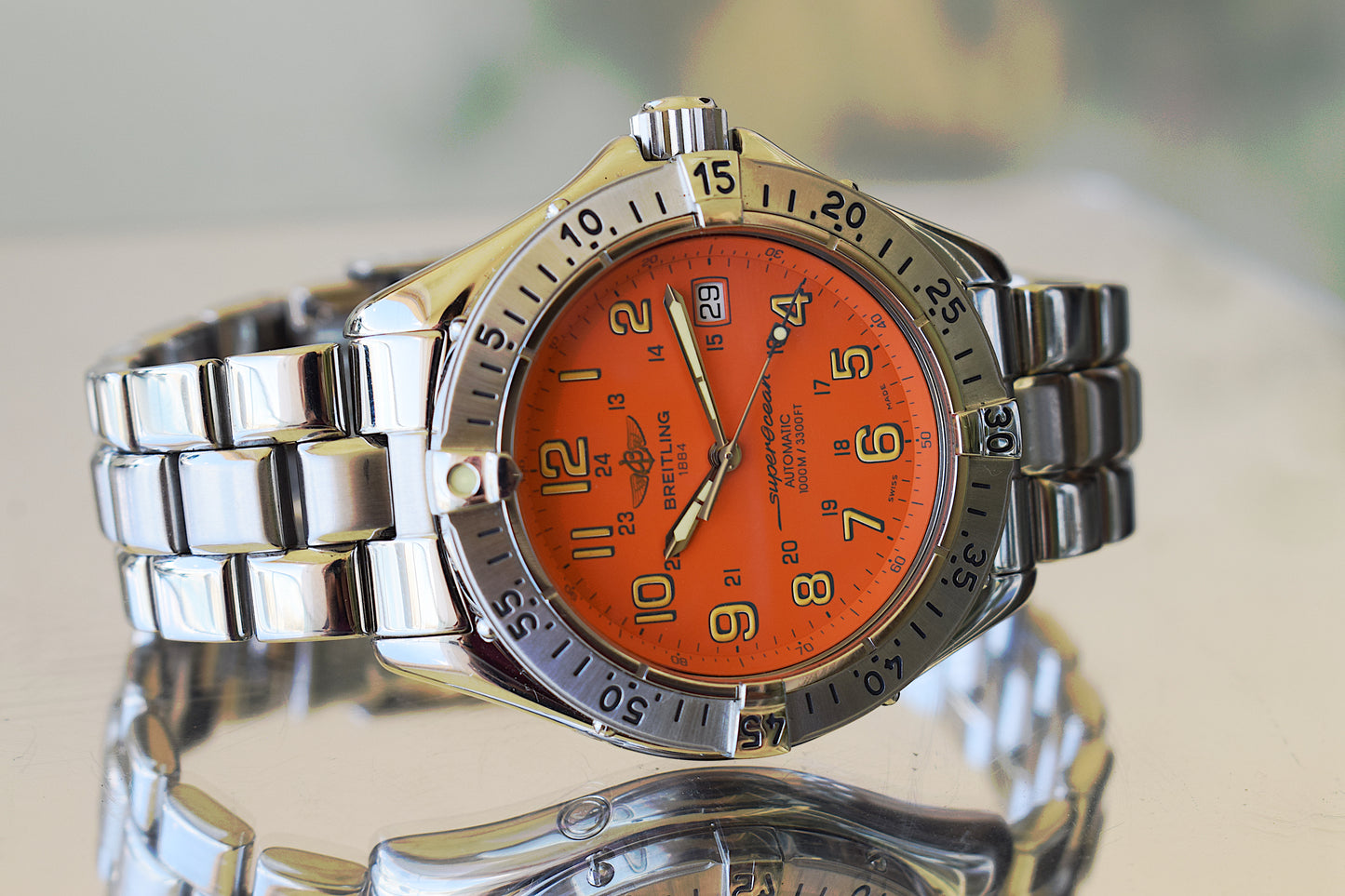 Breitling Superocean 1000 mt Automatic  Orange