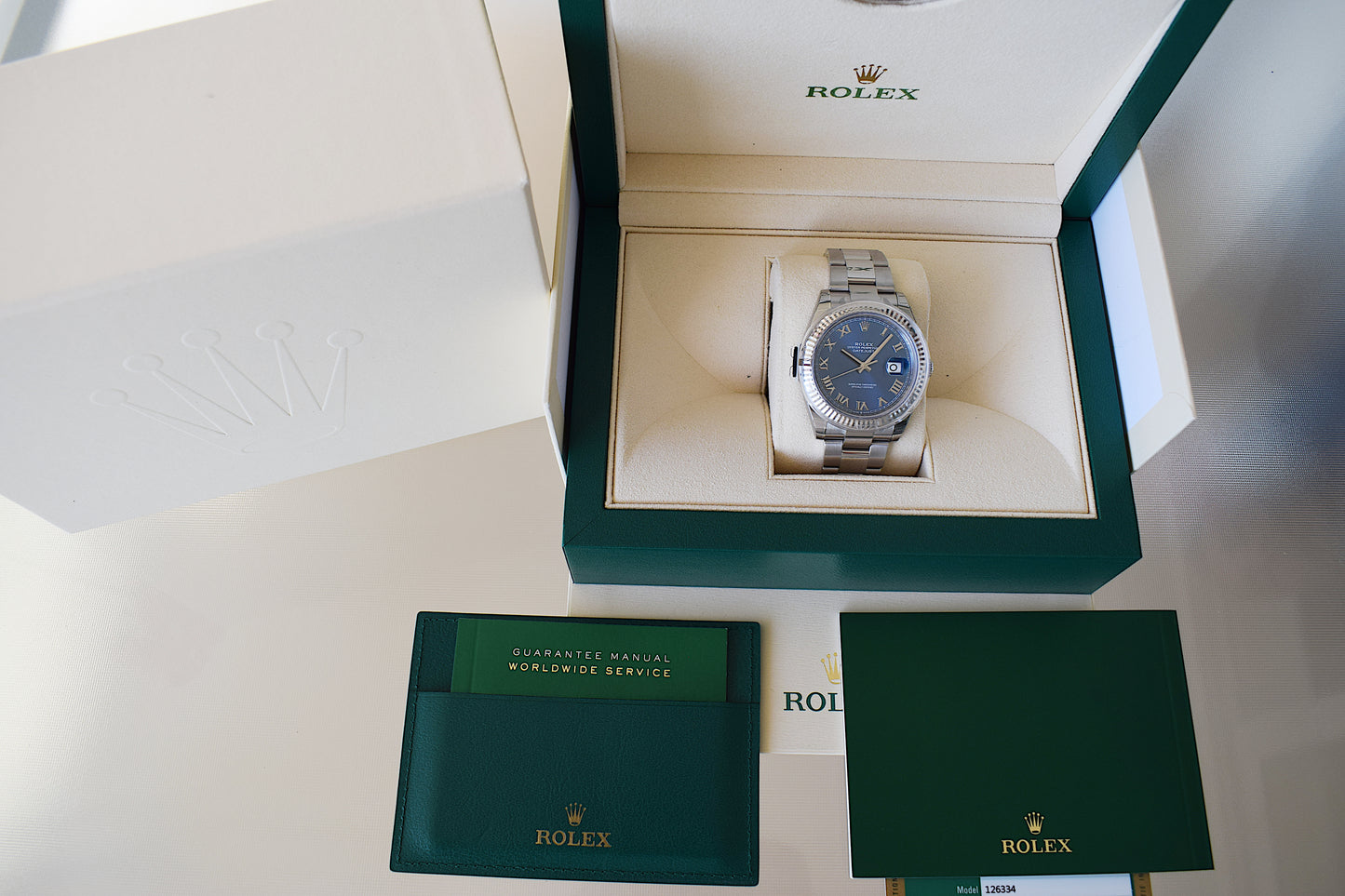 Rolex Datejust, con caja y garantía