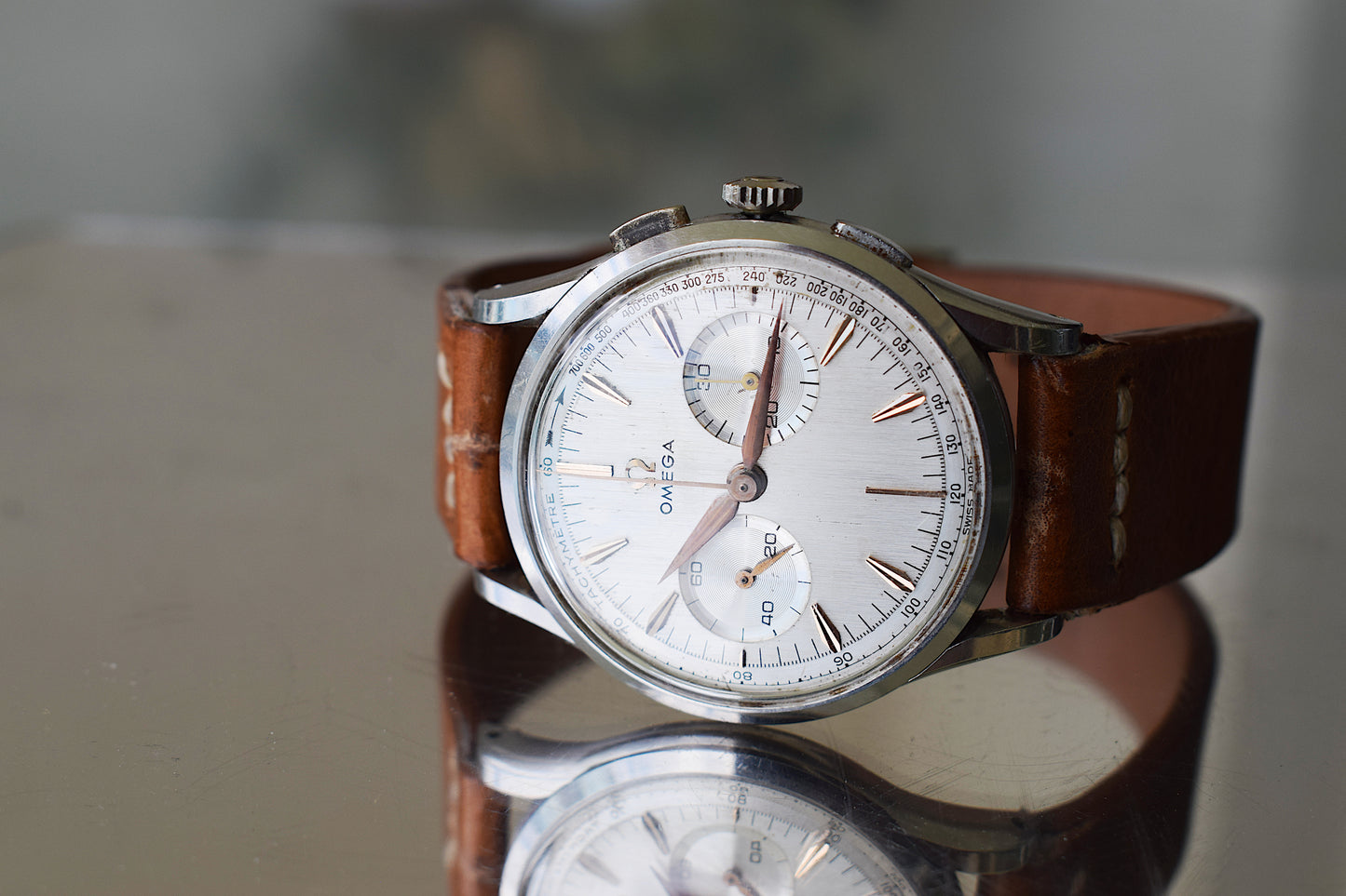 Omega Chronograph cal. 320, con caja
