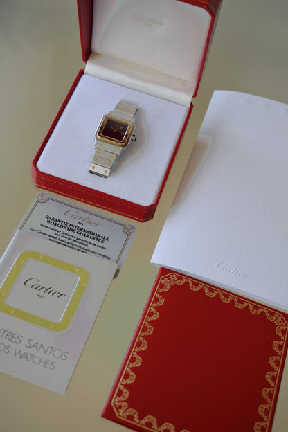 Cartier Santos 2961 Burgundy