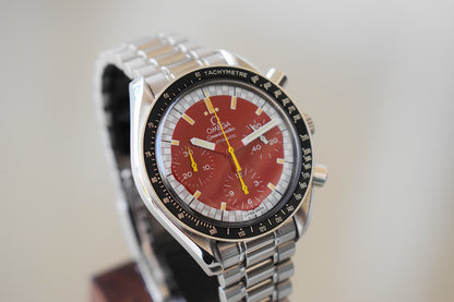 Omega Speedmaster Michael Schumacher edición roja, set completo
