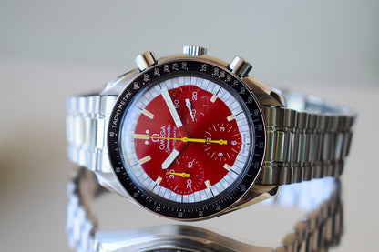 Omega Speedmaster Michael Schumacher edición roja, set completo
