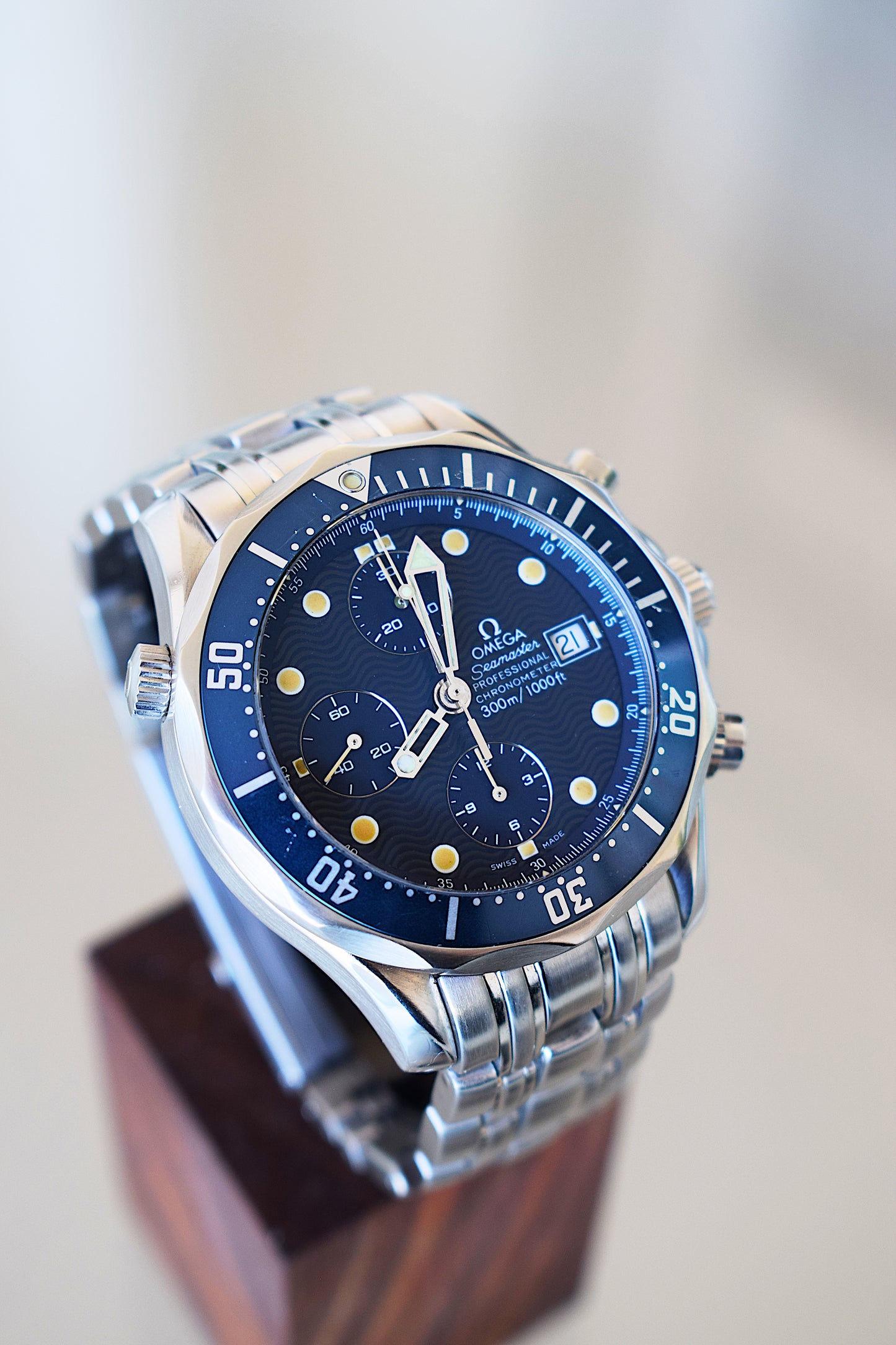 Omega Seamaster Chronograph Professional 300, con caja