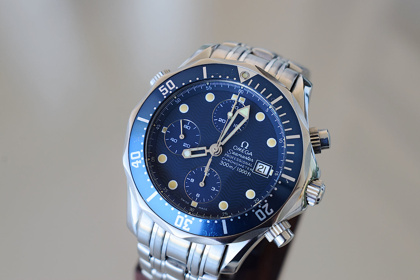 Omega Seamaster Chronograph Professional 300, con caja
