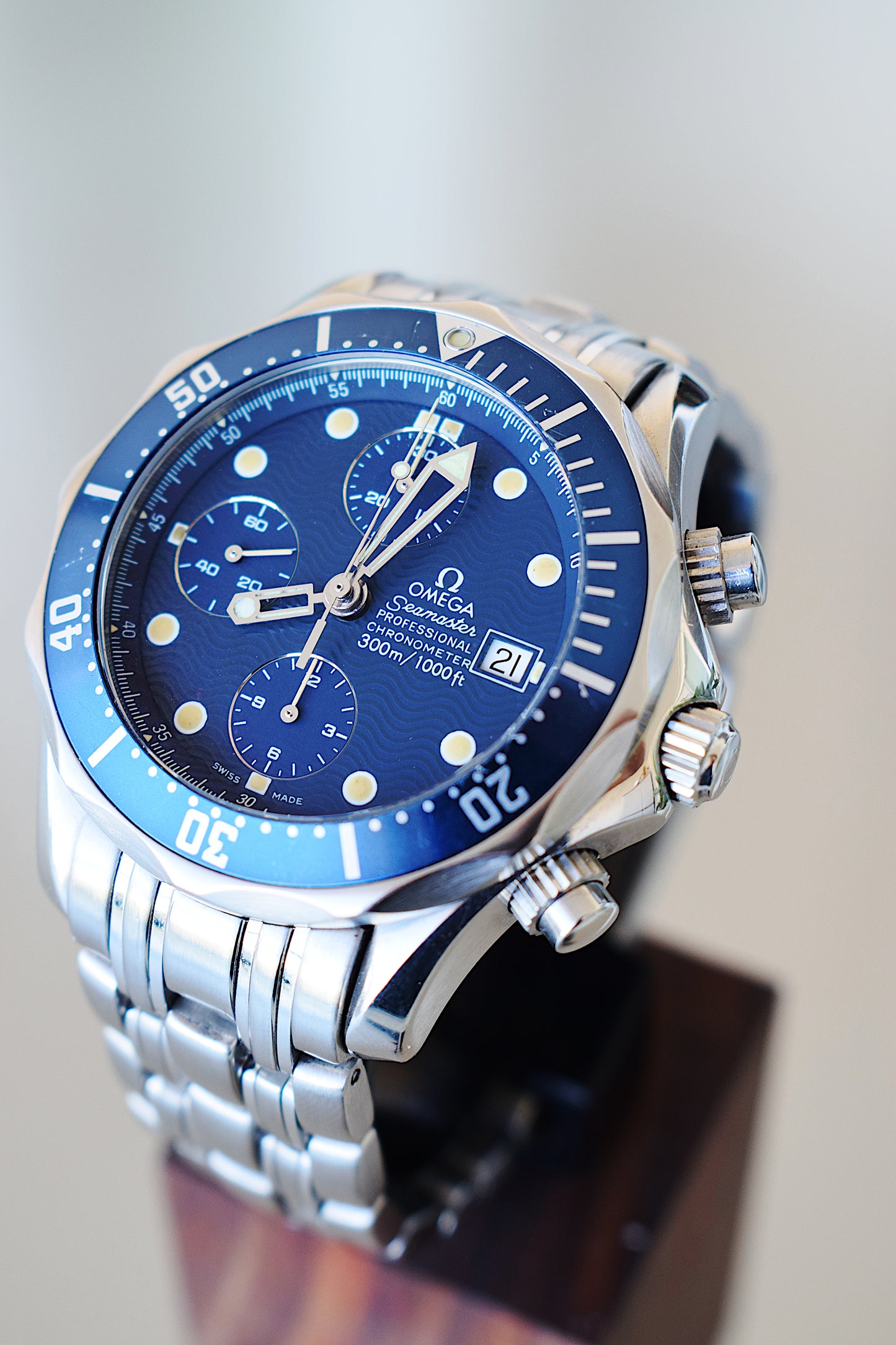 Omega Seamaster Chronograph Professional 300, con caja