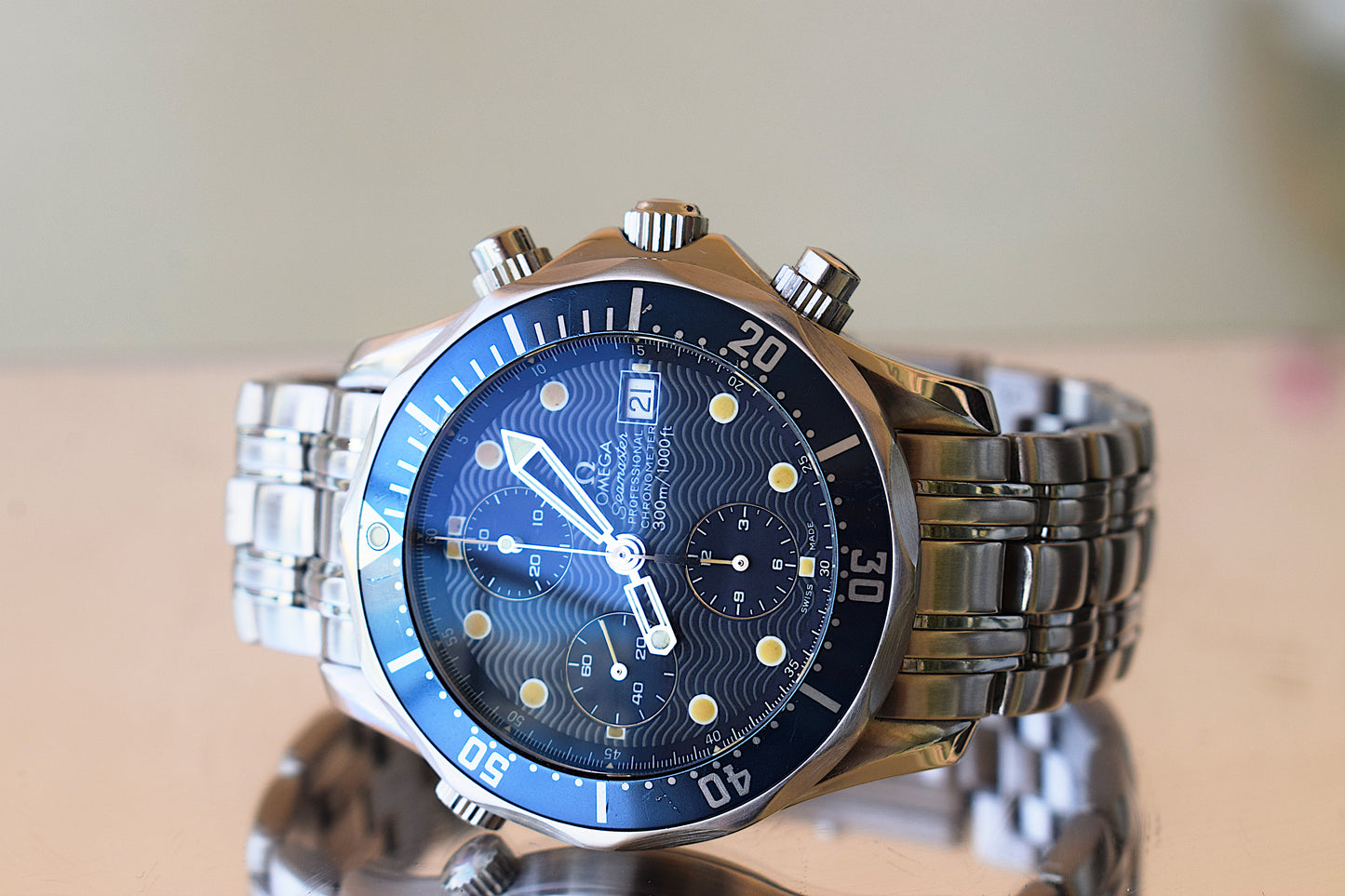 Omega Seamaster Chronograph Professional 300, con caja