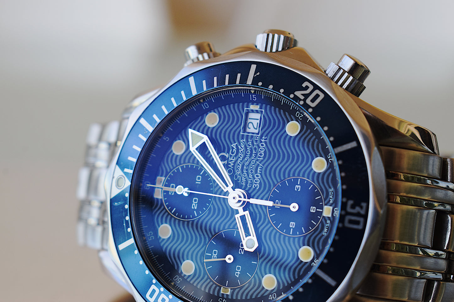 Omega Seamaster Chronograph Professional 300, con caja