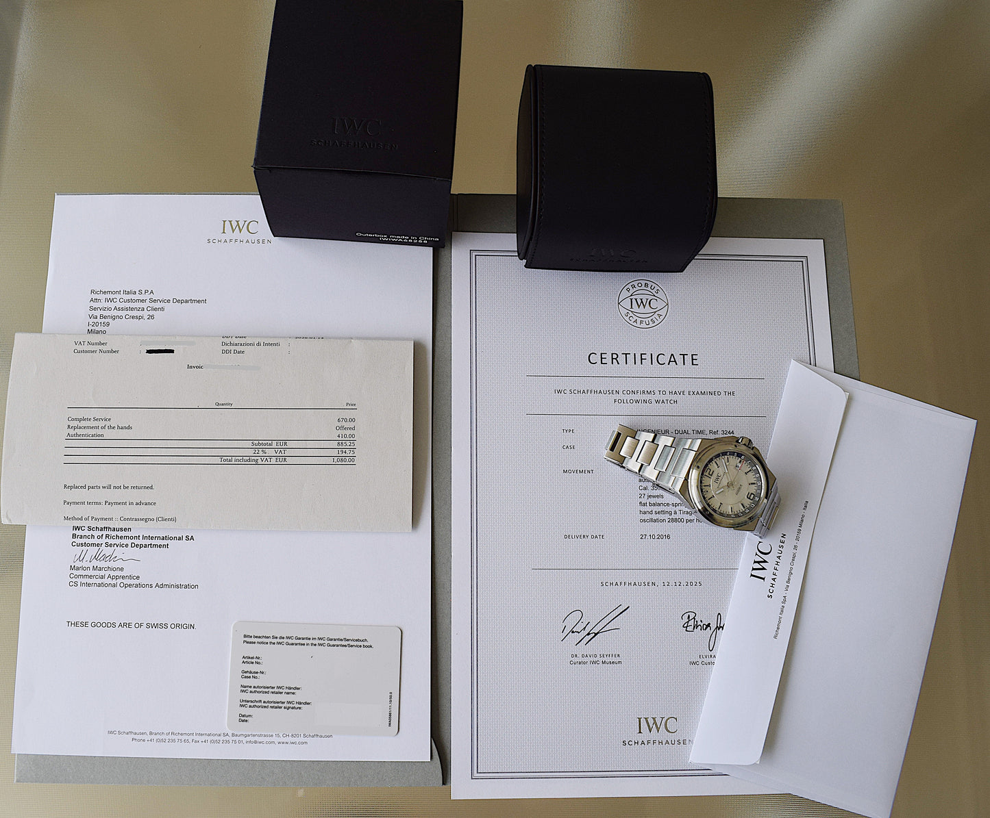 IWC Ingenieur Dual Time, full set
