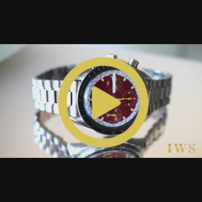 Omega Speedmaster Michael Schumacher edición roja, set completo