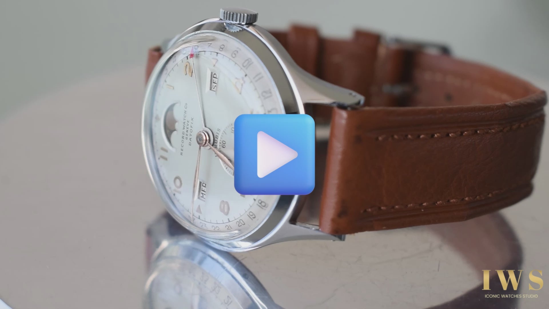 Record Geneve Datofix Calendar Moonphase con etiqueta – IWS Iconic